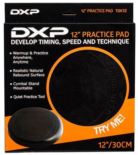 DXP TDK12 12 Inch Practice Pad Moulded Rebound Rubber