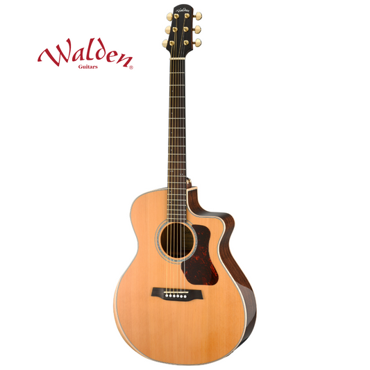 Walden G633RCE-G Natura Solid Sitka Spruce Top Grand Auditorium Acoustic/Electric Guitar – Natural Gloss
