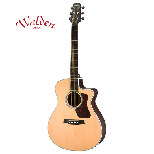 Walden 803CE Grand Auditorium Acoustic/Electric Guitar – Natural Satin