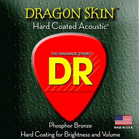 DR Strings 'Dragon Skin' Coated Acoustic Strings - 12-54