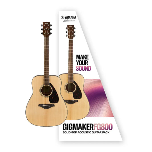 Yamaha FG800M Gigmaker Acoustic Guitar Value Pack - Matte Finish