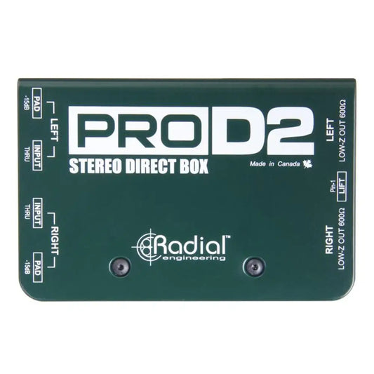 Radial PRO D2 Stereo Passive 2ch DI Box