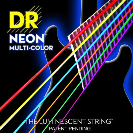 DR Strings 'Neon' Multi-Colour Electric Strings - 9-46