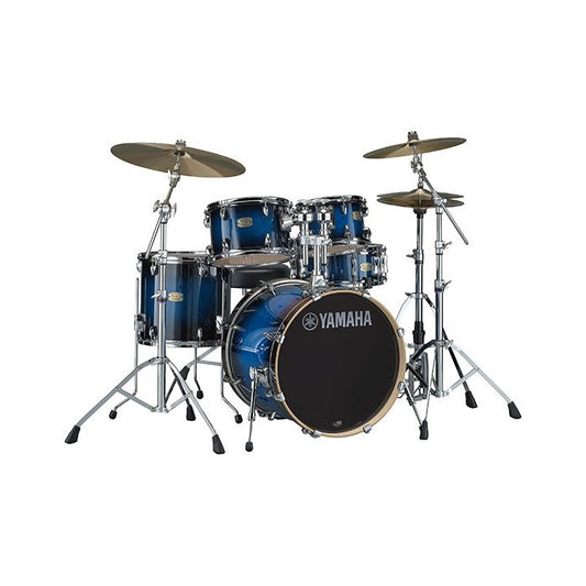Yamaha Stage Custom Birch Euro Drum Kit w/PST5 Cymbals - Deep Blue Sunburst