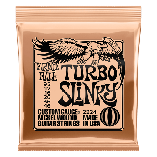 Ernie Ball Electric Guitar Strings Set 9.5/46 Turbo Slinky