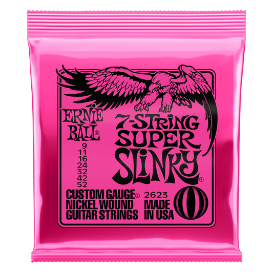 Ernie Ball Electric Guitar 7 Strings Set 9/52 Super Slinky