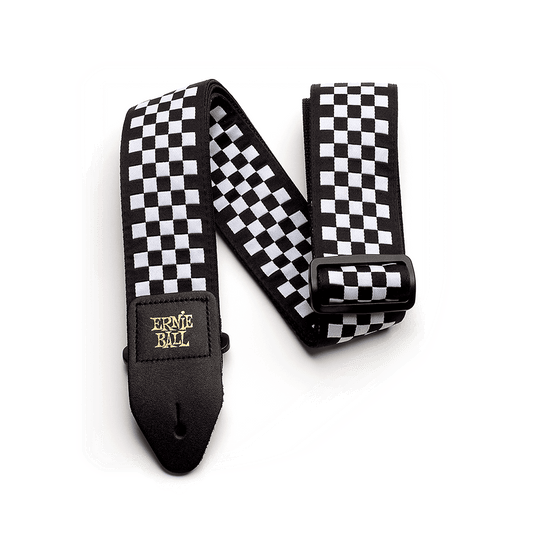 Ernie Ball Jacquard Strap - Black & White Checkers
