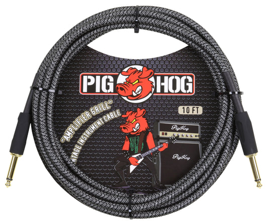 Pig Hog 10ft Instrument Cable (Straight angle) - Amp Grill
